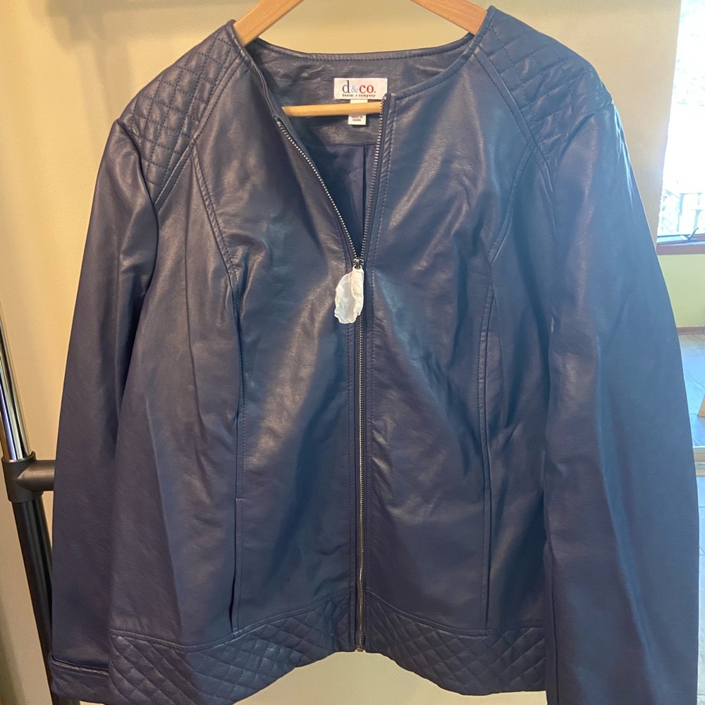 Denim & Co. Leather Jacket